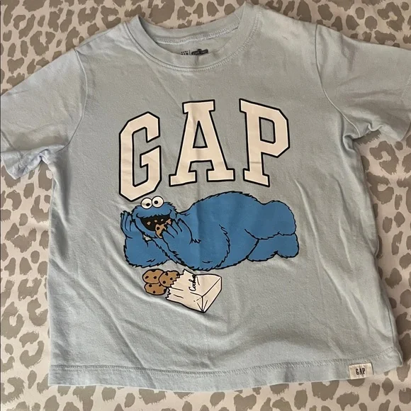 GAP Kids Light Blue Cookie Monster Tee - Picture 1 of 2